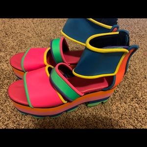 Rainbow clogs